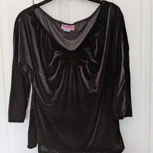 Pinup Couture Velvet Lolita Top